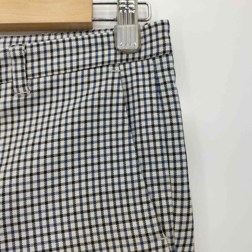 エスマックスマーラ S Max Mara ギンガムチェック センタープレス パンツ レディース 36