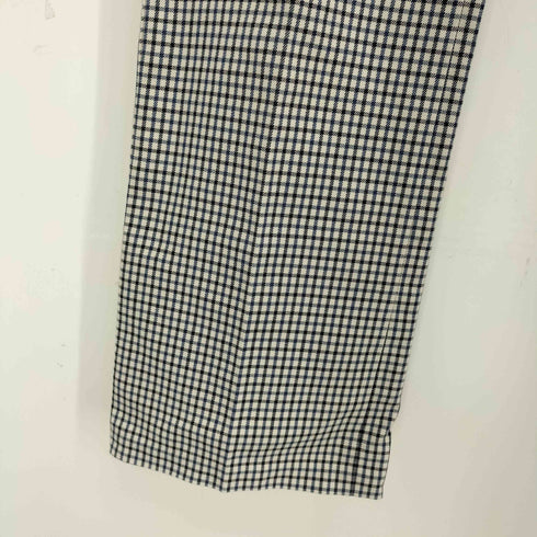 エスマックスマーラ S Max Mara ギンガムチェック センタープレス パンツ レディース 36