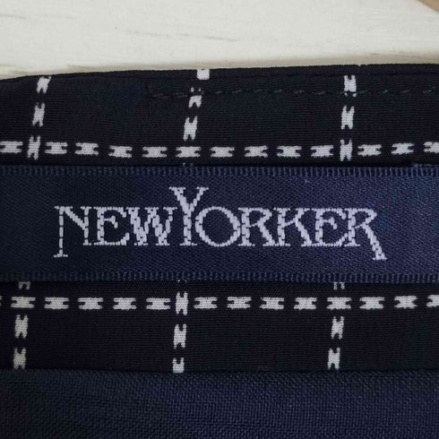ニューヨーカー NEWYORKER チェック ギャザー ひざ丈 ワンピース レディース 7AR