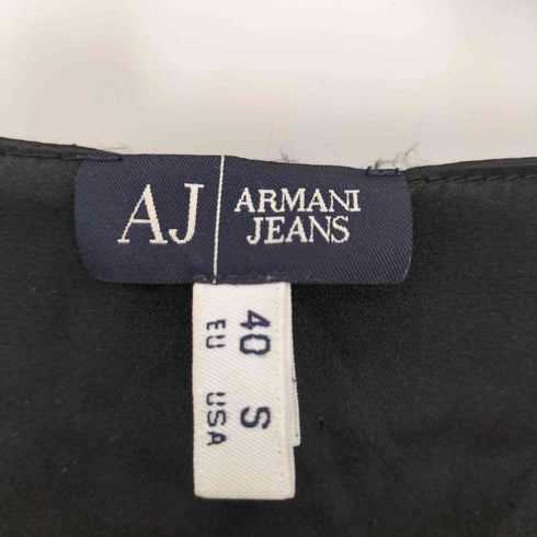 アルマーニジーンズ ARMANI JEANS ウエストベルト タック デザイン ビスコース ワンピース レディース import:S