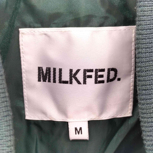 ミルクフェド MILKFED. LOGO PATCH QUILTED JACKET ロゴパッチ キルテッド ジャケット レディース JPN:M