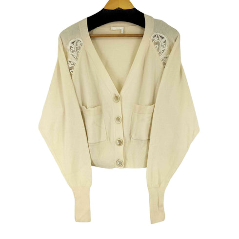 クロエ Chloe カットレースカーディガン レディース JPN:XS