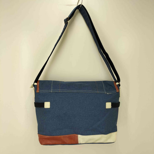 ムスタッシュ MOUSTACHE レザー 切り替え ショルダー バッグ メンズ L