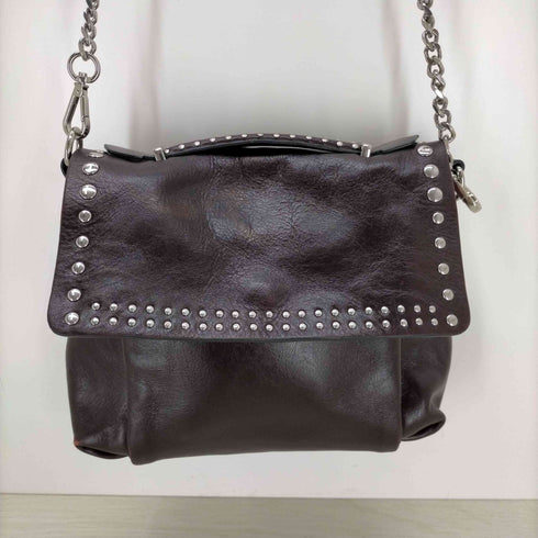 ザラ ZARA レザー チェーンショルダーバッグ レディース