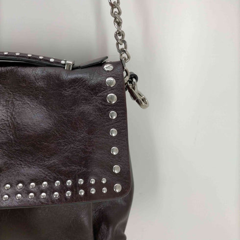 ザラ ZARA レザー チェーンショルダーバッグ レディース