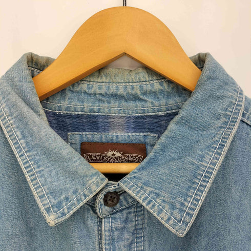 リーバイス Levis 90s 裏地チェックフリース デニムジャケット メンズ import:XL