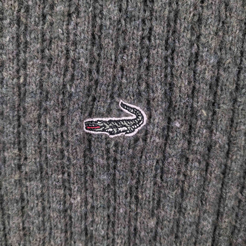 クロコダイル crocodile ウール混 ワニ刺繍 カーディガン メンズ import:L