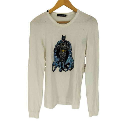 ドルチェアンドガッバーナ DOLCE&GABBANA キャラクター スパンコールデザイン クルーネック 長袖Tシャツ カットソー メンズ JPN:46