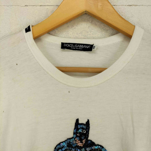 ドルチェアンドガッバーナ DOLCE&GABBANA キャラクター スパンコールデザイン クルーネック 長袖Tシャツ カットソー メンズ JPN:46