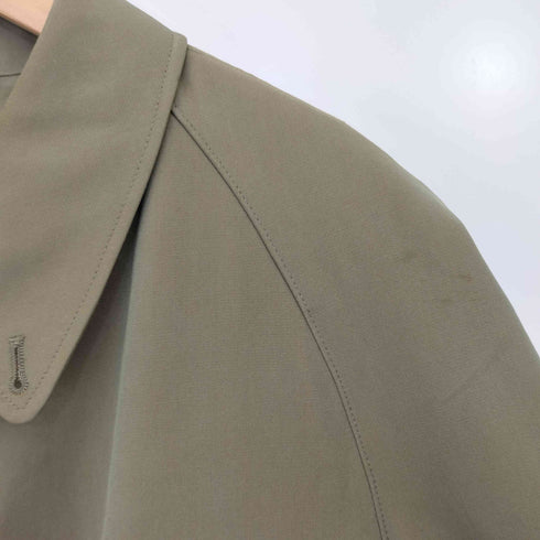 エンバ EMBA シベットキャット リアルファー ライナー付属 玉虫 ステンカラーコート メンズ LL