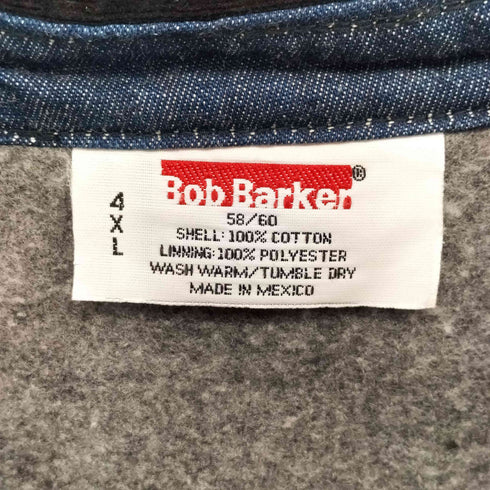 BOB BARKER 90s 裏地ブランケット デニムチョアコート カバーオール メンズ 4XL