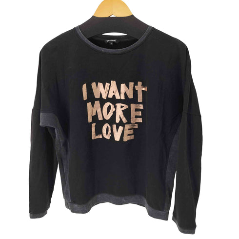 デシグアル Desigual I WANT MORE LOVE スウェット レディース M