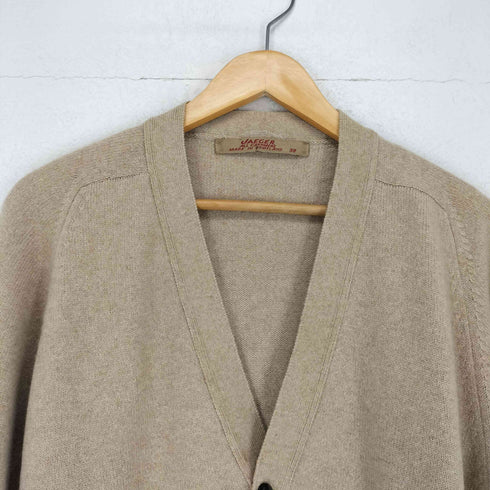 イエーガー JAEGER 80s MADE IN SCOTLAND カシミヤ100 カーディガン メンズ 38