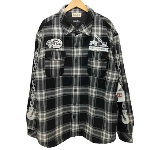 BILLY HILL SHAKA WEAR Flannel Shirt Jacket 裏地キルティング チェック フランネル シャツ ジャケット メンズ JPN:XL