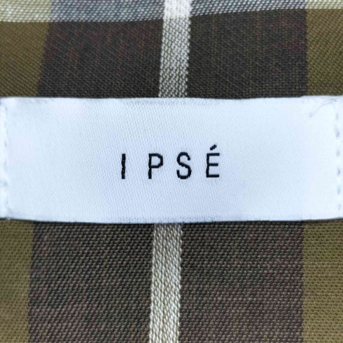 IPSE タータンチェック ベルテッド チェスターコート メンズ 38
