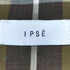 IPSE タータンチェック ベルテッド チェスターコート メンズ 38