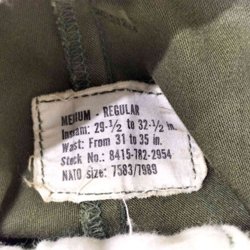 ユーエスアーミー U.S. ARMY 70s 後期型 WINFIELD社製 M-65 カーゴパンツ メンズ MEDIUM-REGULAR