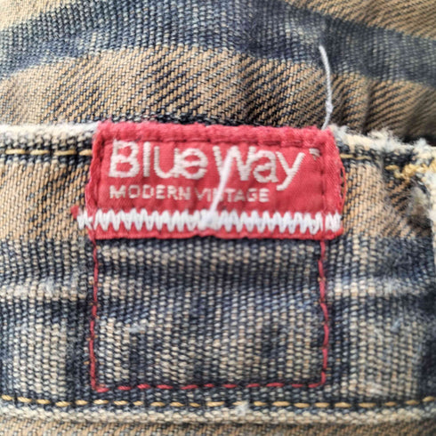 blueway ポケットデザインストライプデニムパンツ Y2K メンズ 28