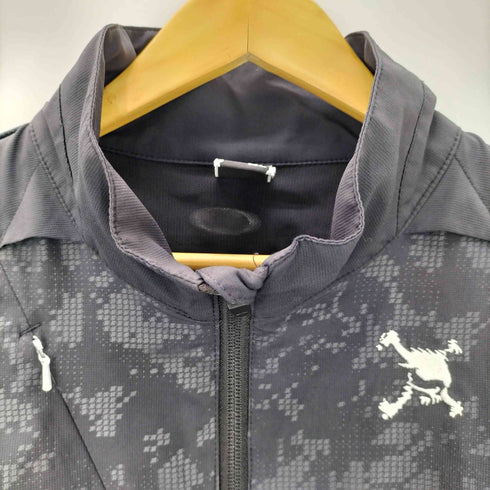 オークリー OAKLEY 00s 袖デタッチャブル スカルプリント トラックジャケット Y2K archive メンズ JPN:XL