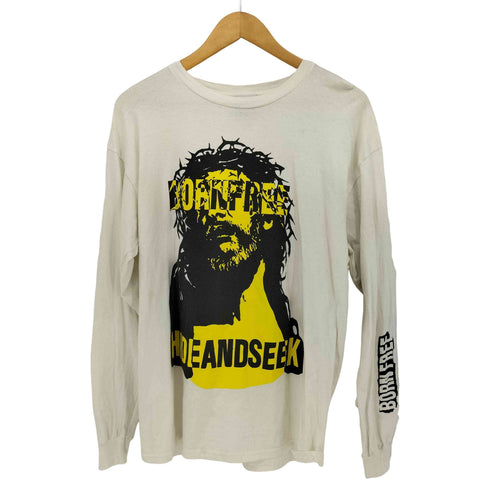 ハイドアンドシーク HIDE AND SEEK Jesus L/S Tee メンズ JPN:L