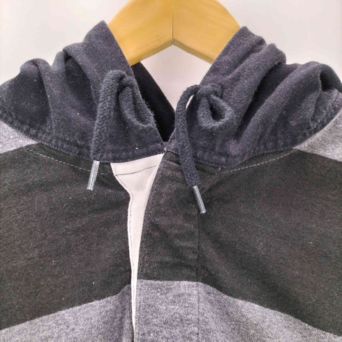 ノア NOAH NYC HOODED STRIPED RUGBY SHIRT フード付きラガーシャツ メンズ JPN:L