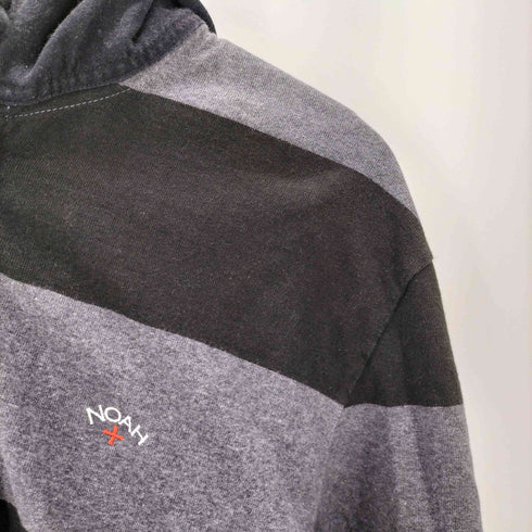ノア NOAH NYC HOODED STRIPED RUGBY SHIRT フード付きラガーシャツ メンズ JPN:L