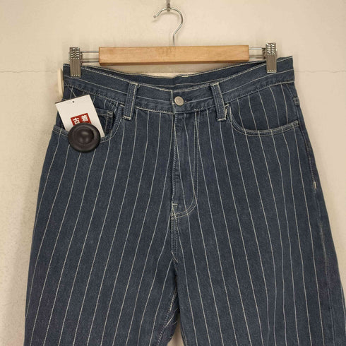 カーハート Carhartt ORLEAN PANT ヒッコリーストライプ テーパード ワイドデニムパンツ メンズ 28