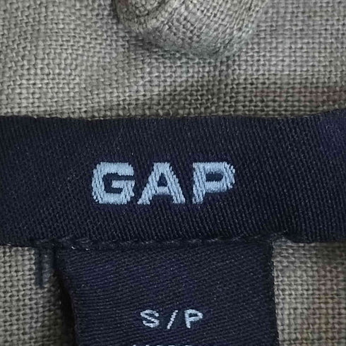ギャップ Gap 00s OLD オールド リネンコットン ワークシャツ メンズ import:S