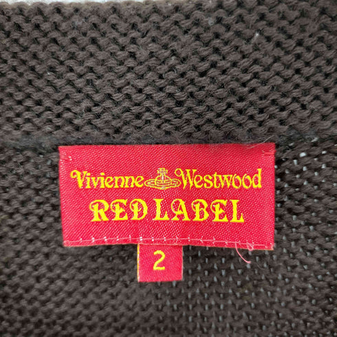 ヴィヴィアンウエストウッドレッドレーベル Vivienne Westwood RED LABEL ビッグオーブデザイン サイドスリットウールニット レディース 2
