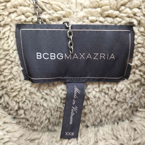 BCBGMAXAZRIA ギミック フーディーファー ジャケット 裏地ボア Y2K レディース XXS