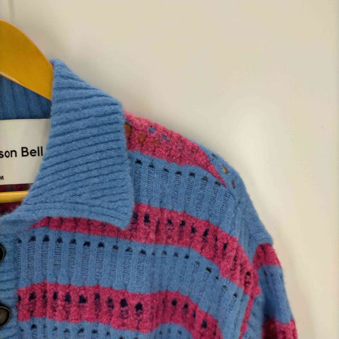 anderss bell ボーダーニットポロ メンズ import:M