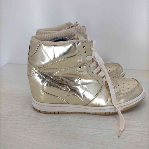 アベイシングエイプ A BATHING APE BAPE STARA ハイカットスニーカー レディース JPN:24.5