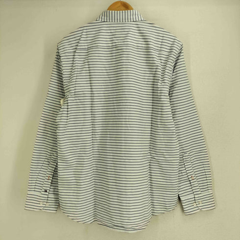 トミーヒルフィガー TOMMY HILFIGER NEW YORK FIT ボーダー ボタンダウン 長袖シャツ メンズ import:XL