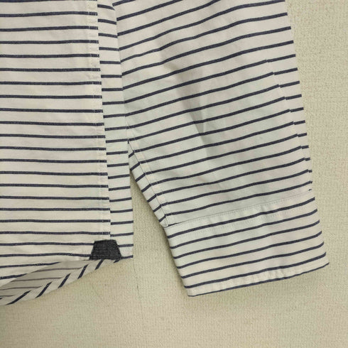 トミーヒルフィガー TOMMY HILFIGER NEW YORK FIT ボーダー ボタンダウン 長袖シャツ メンズ import:XL