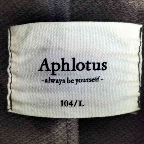Aphlotus ムラ染め カットオフデザイン ハイネックスウェット メンズ JPN:L