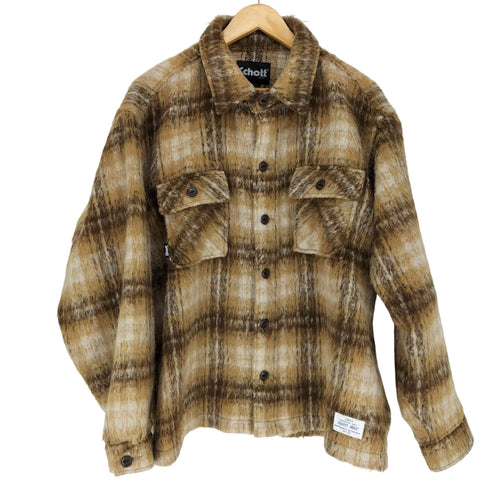 ショット Schott SHAGGY PLAID SHIRT メンズ JPN:L