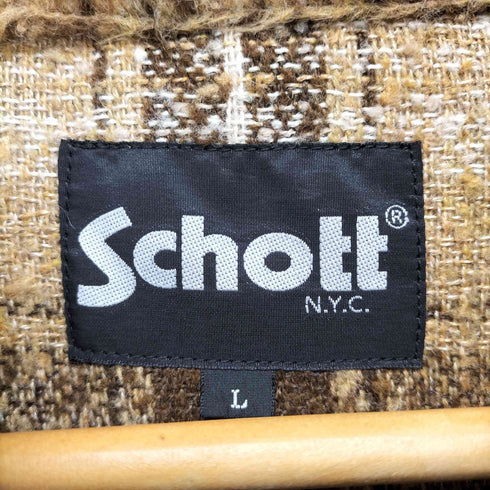 ショット Schott SHAGGY PLAID SHIRT メンズ JPN:L