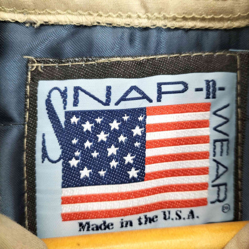 スナップンウェア SNAP N WEAR 企業ロゴワッペンベスト メンズ