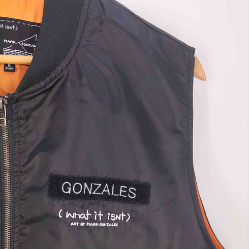 マークゴンザレス Mark Gonzales MA-1 ベスト メンズ JPN:L