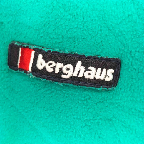 バーグハウス berghaus 80s 英国製 旧タグ ロゴワッペン ジップアップ フリースジャケット メンズ import:M