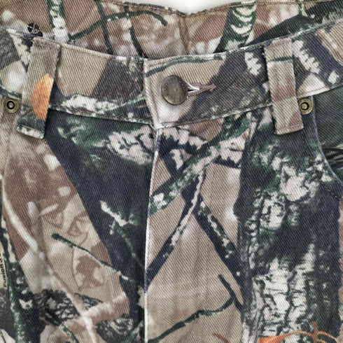 ラングラー Wrangler リアルツリーカモ ダブルニー ハンティング ワークパンツ メンズ 32×32