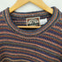 C.J.COTTON COMPANY 80-90s USA製 マルチカラー ボーダーコットンニット メンズ import:L