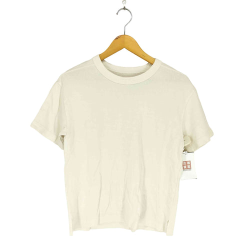 SYNCS EARTH 和紙 クルーネック半袖Tシャツ カットソー domestic レディース JPN:S