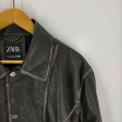 ザラ ZARA フェイクレザーブルゾン メンズ JPN:M