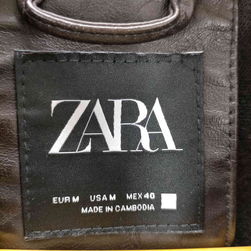 ザラ ZARA フェイクレザーブルゾン メンズ JPN:M