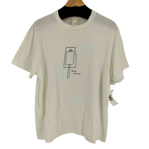 ヤエカストック YAECA STOCK Ken Kagami PRINT TEE ice cream メンズ 00