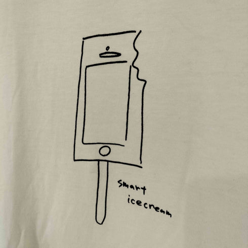 ヤエカストック YAECA STOCK Ken Kagami PRINT TEE ice cream メンズ 00