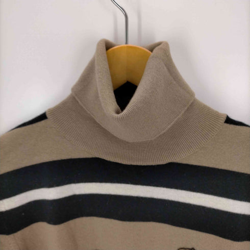 ドルチェアンドガッバーナ DOLCE&GABBANA ワンポイントワッペン ボーダータートルネック レディース 42
