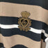 ドルチェアンドガッバーナ DOLCE&GABBANA ワンポイントワッペン ボーダータートルネック レディース 42