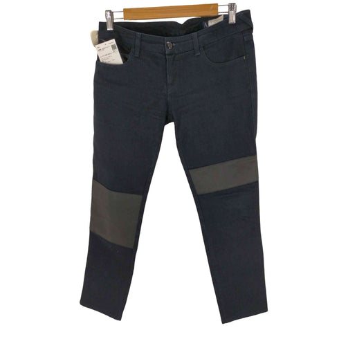 アルマーニジーンズ ARMANI JEANS ローウエスト異素材切替スキニーデニムパンツ レディース US:28-29